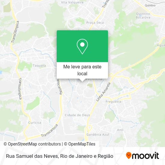 Rua Samuel das Neves mapa