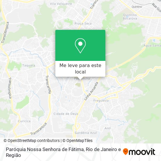 Paróquia Nossa Senhora de Fátima mapa