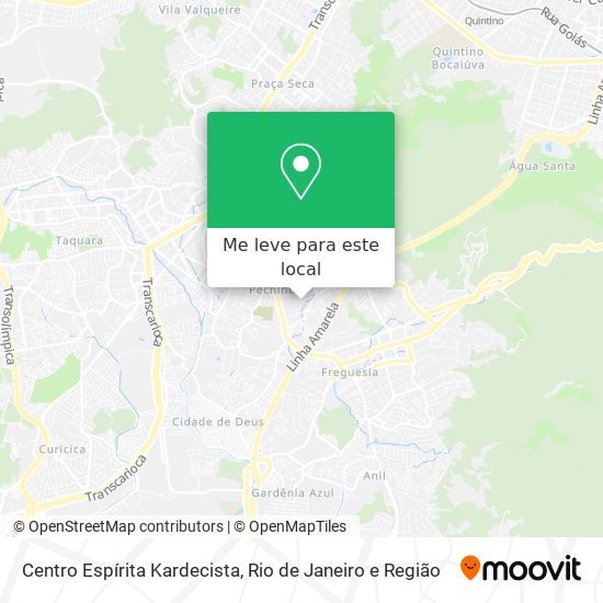 Centro Espírita Kardecista mapa