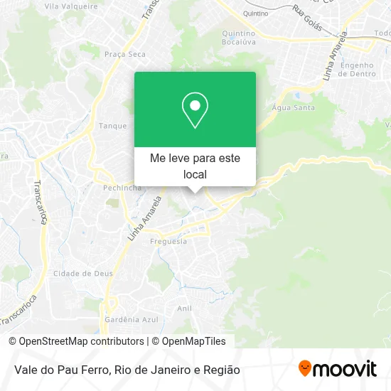 Vale do Pau Ferro mapa