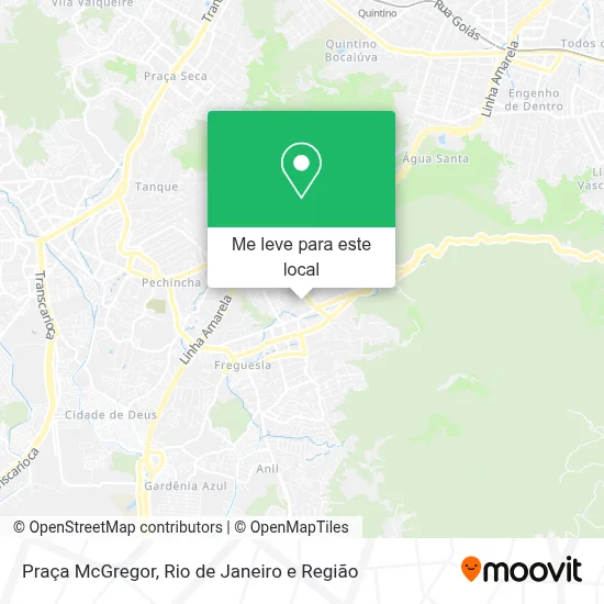 Praça McGregor mapa