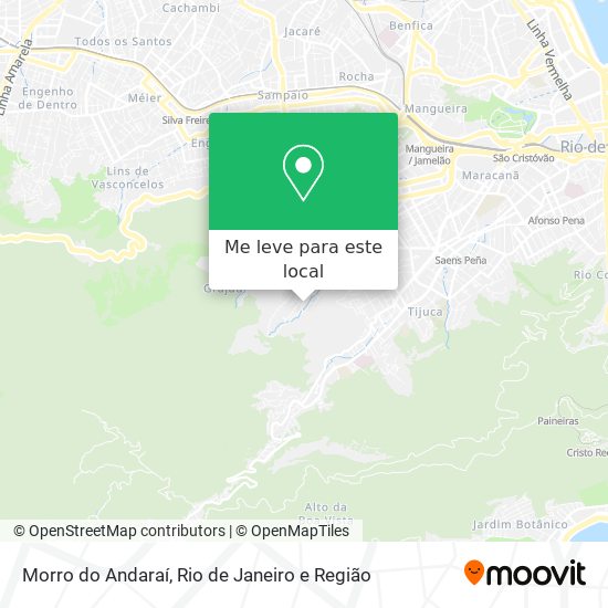 Morro do Andaraí mapa