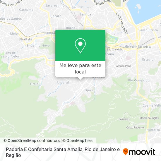 Padaria E Confeitaria Santa Amalia mapa