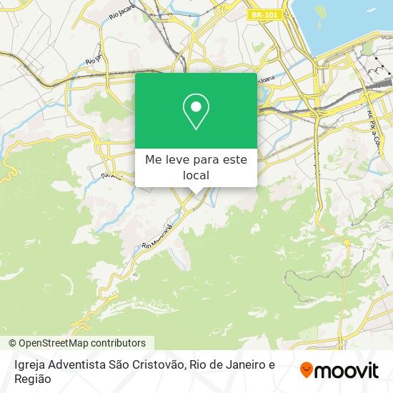 Igreja Adventista São Cristovão mapa