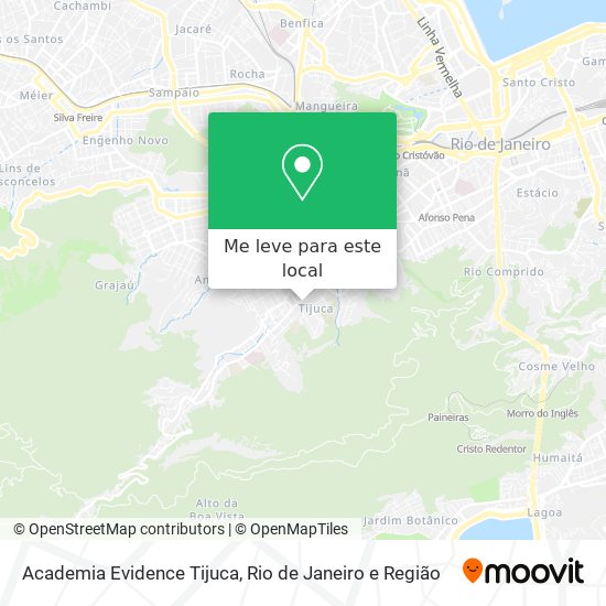 Academia Evidence Tijuca mapa