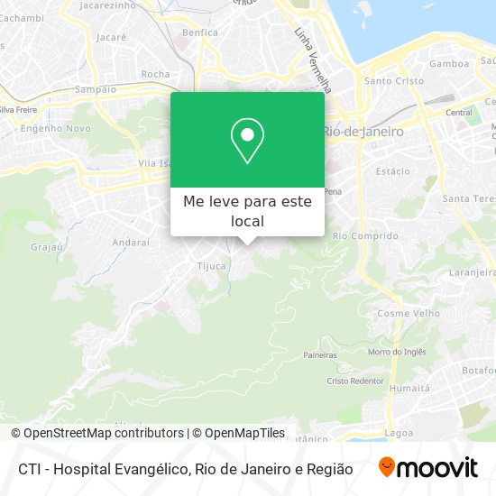 CTI - Hospital Evangélico mapa