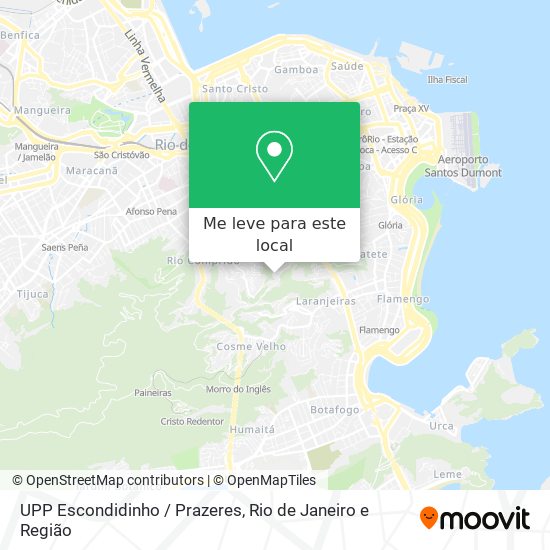 UPP Escondidinho / Prazeres mapa