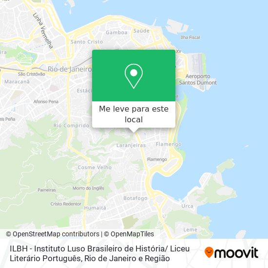 ILBH - Instituto Luso Brasileiro de História/ Liceu Literário Português mapa