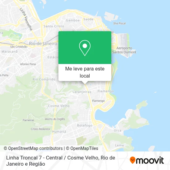 Linha Troncal 7 - Central / Cosme Velho mapa