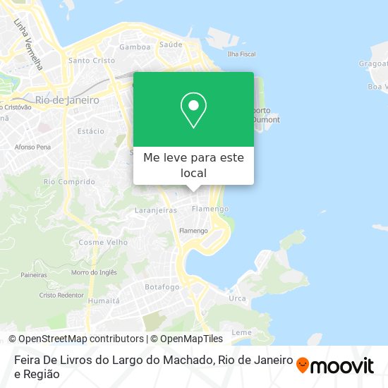 Feira De Livros do Largo do Machado mapa