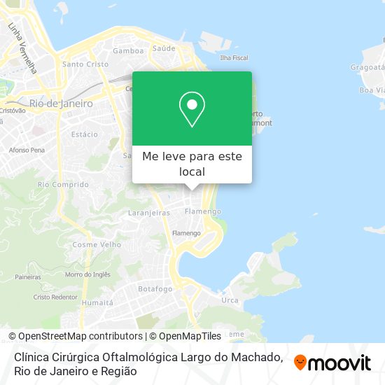 Clínica Cirúrgica Oftalmológica Largo do Machado mapa