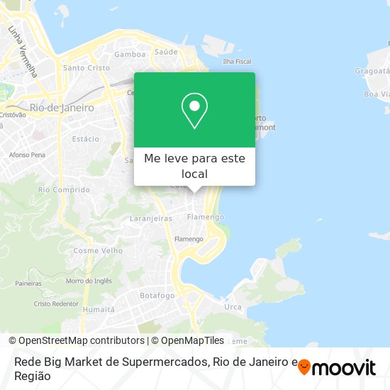 Rede Big Market de Supermercados mapa