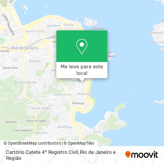 Cartório Catete  4º Registro Civil mapa