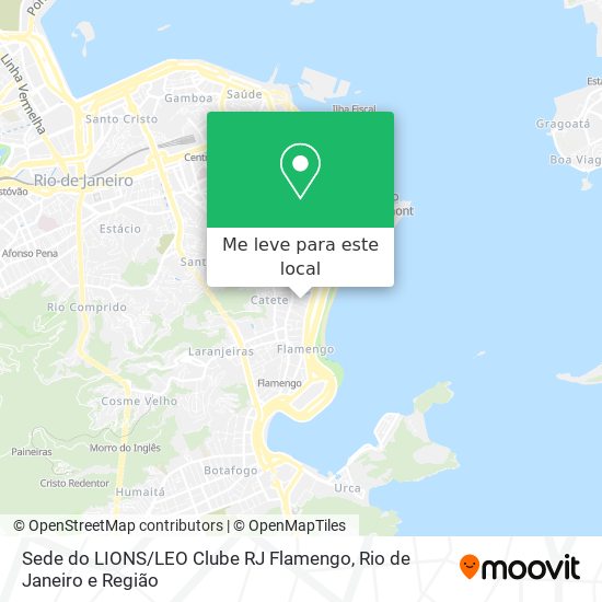 Sede do LIONS / LEO Clube RJ Flamengo mapa