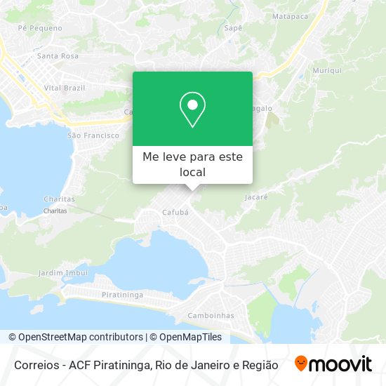 Correios - ACF Piratininga mapa