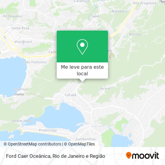 Ford Caer Oceânica mapa