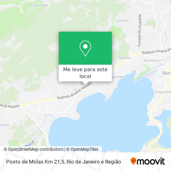 Posto de Molas Km 21,5 mapa