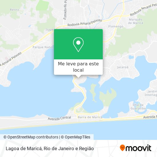 Lagoa de Maricá mapa