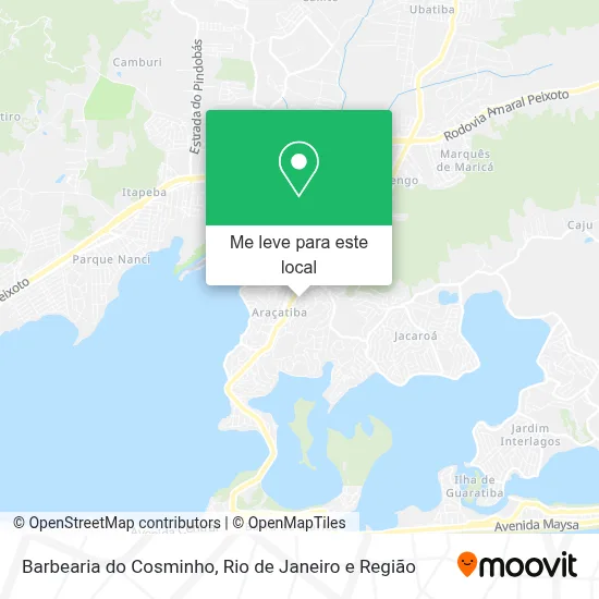 Barbearia do Cosminho mapa