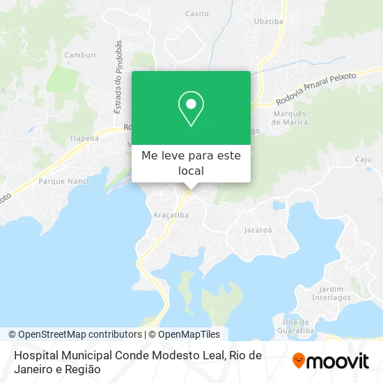 Hospital Municipal Conde Modesto Leal mapa