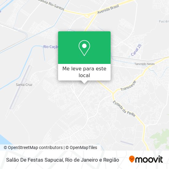 Salão De Festas Sapucaí mapa