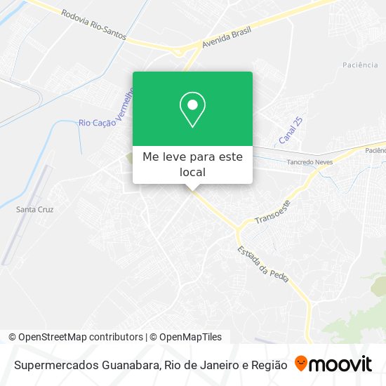 Supermercados Guanabara mapa