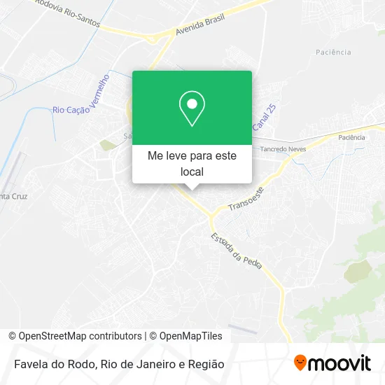 Favela do Rodo mapa
