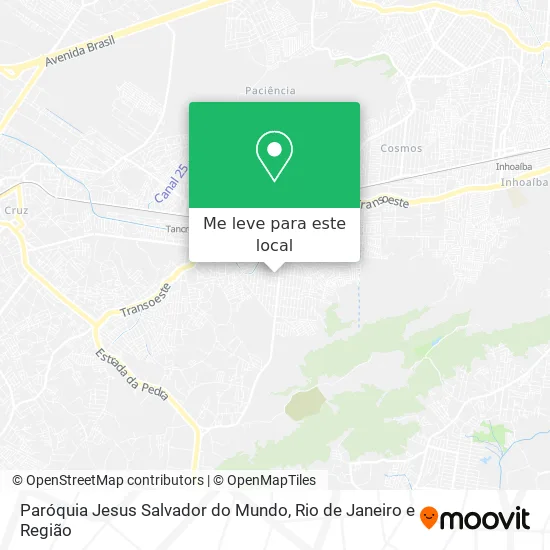 Paróquia Jesus Salvador do Mundo mapa