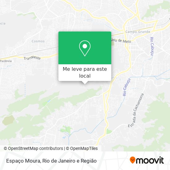 Espaço Moura mapa