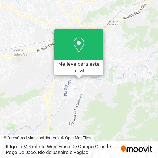 II Igreja Metodista Wesleyana De Campo Grande Poço De Jacó mapa