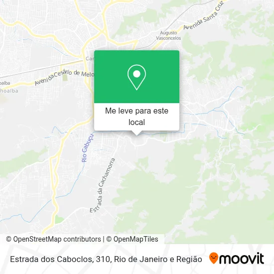 Estrada dos Caboclos, 310 mapa