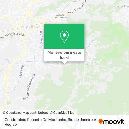 Condomínio Recanto Da Montanha mapa