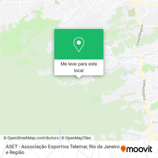 ASET - Associação Esportiva Telemar mapa