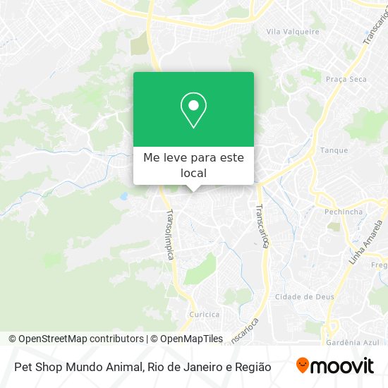 Pet Shop Mundo Animal mapa