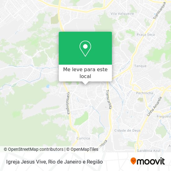 Igreja Jesus Vive mapa
