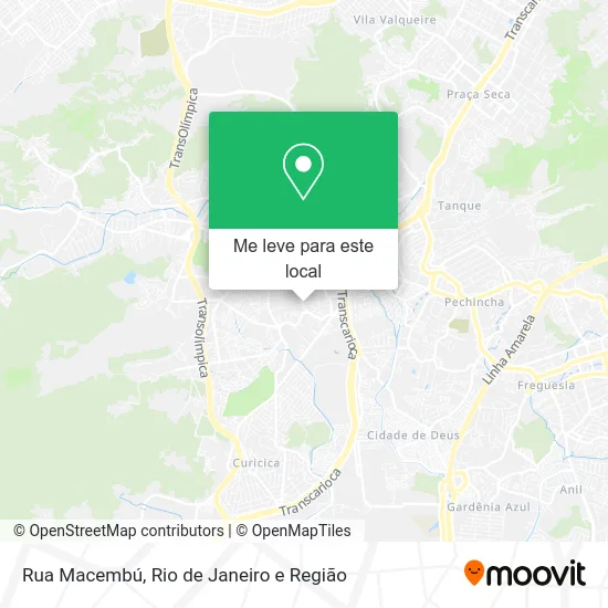 Rua Macembú mapa