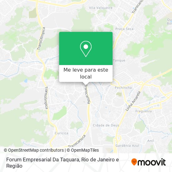 Forum Empresarial Da Taquara mapa