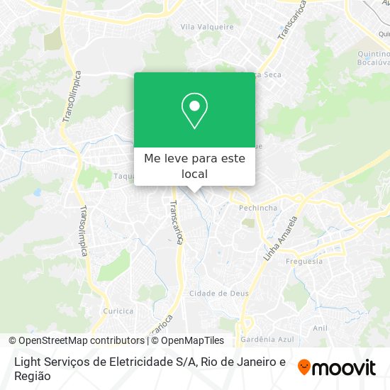 Light Serviços de Eletricidade S / A mapa