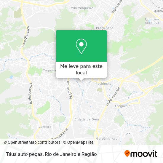 Táua auto peças mapa