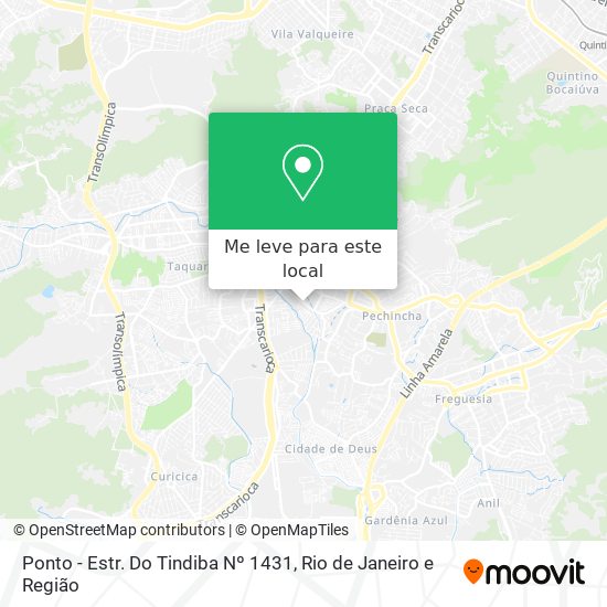 Ponto - Estr. Do Tindiba Nº 1431 mapa