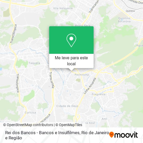 Rei dos Bancos - Bancos e Insulfilmes mapa