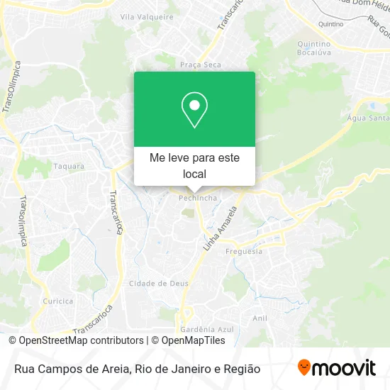 Rua Campos de Areia mapa