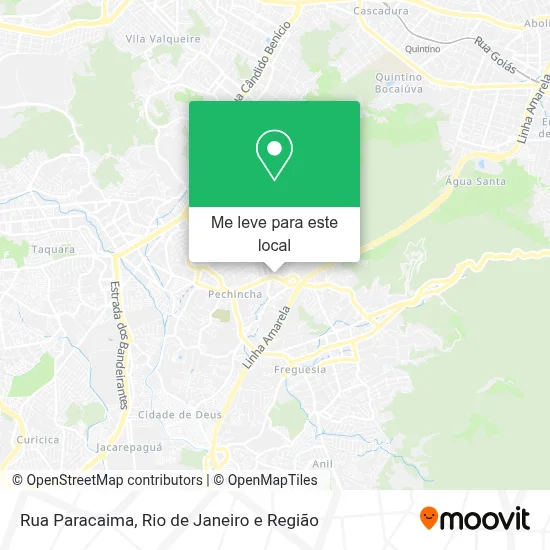 Rua Paracaima mapa