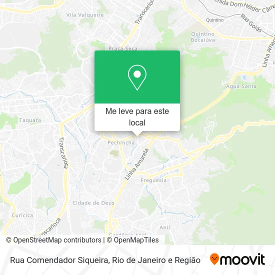 Rua Comendador Siqueira mapa