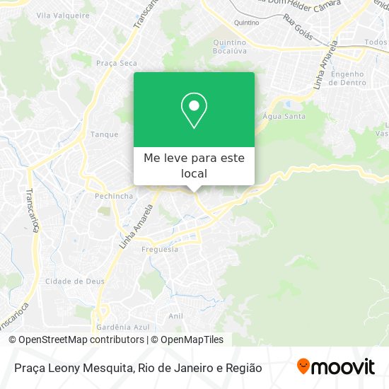 Praça Leony Mesquita mapa