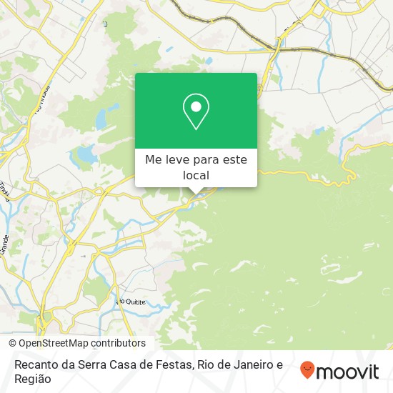 Recanto da Serra Casa de Festas mapa