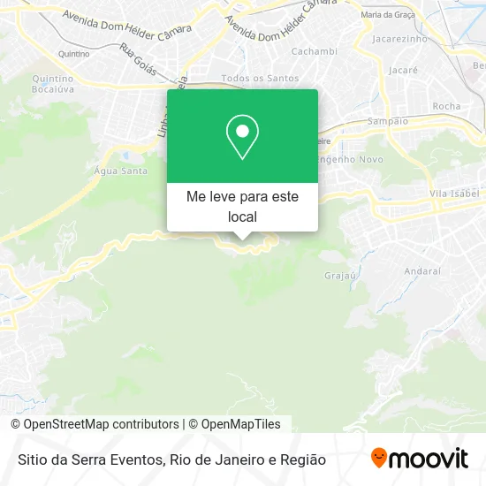 Sitio da Serra Eventos mapa