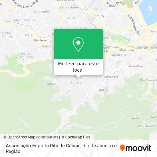 Associação Espírita Rita de Cássia mapa