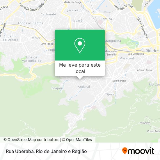 Rua Uberaba mapa