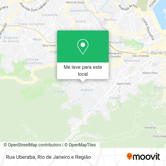 Rua Uberaba mapa